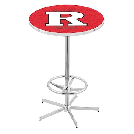Holland Bar Stool Co 42" Chrome Rutgers Pub Table L216C4228Rutger
